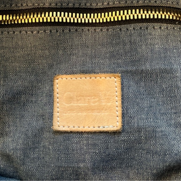 Clare V Black Snake Leather Tote Satchel Bag w/ Shoulder Strap - Picture 8 of 8